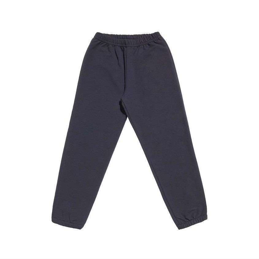 pantalone lungo in felpa elasticizzato senza tasche per divisa scolastica sportiva